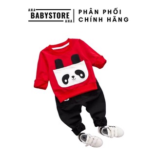 Bộ quần áo mẫu gấu trúc đỏ - Chất nỉ da cá [Mẫu 139]