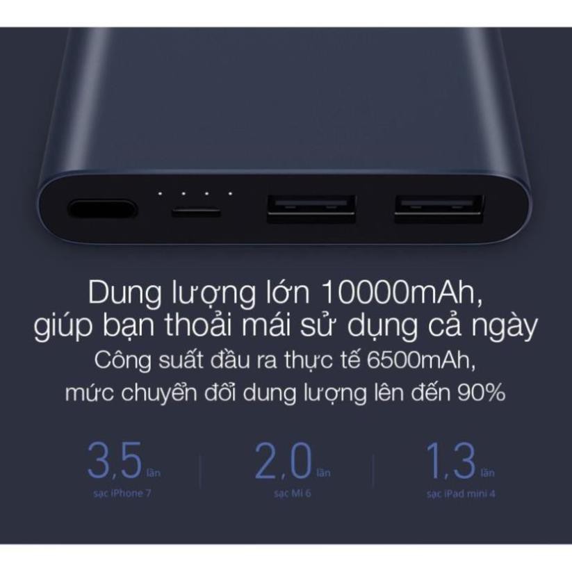 Sạc Dự Phòng Xiaomi Gen 2S Version 2018 10000 mAh 2 Cổng USB Hỗ Trợ QC 3.0 🎯 GIÁ SỈ🎯 [vthm9] | BigBuy360 - bigbuy360.vn