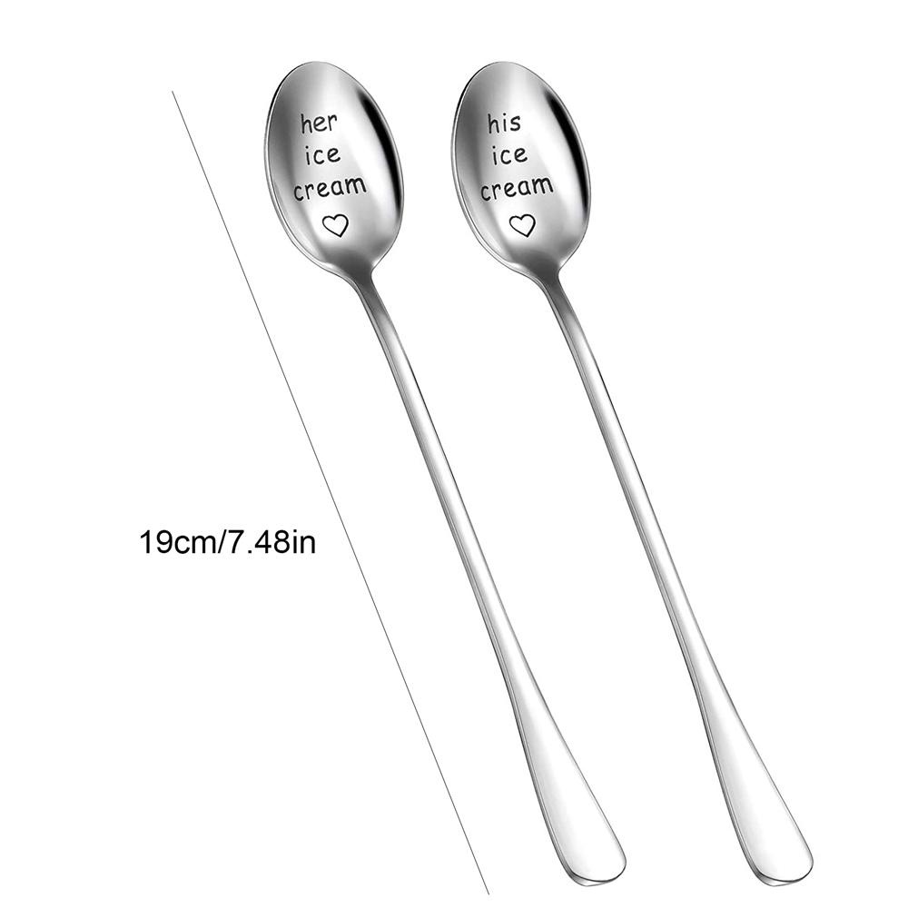 YIYU Muỗng Cà Phê Hình Cây Kem Dùng Làm Quà Tặng Năm Mới