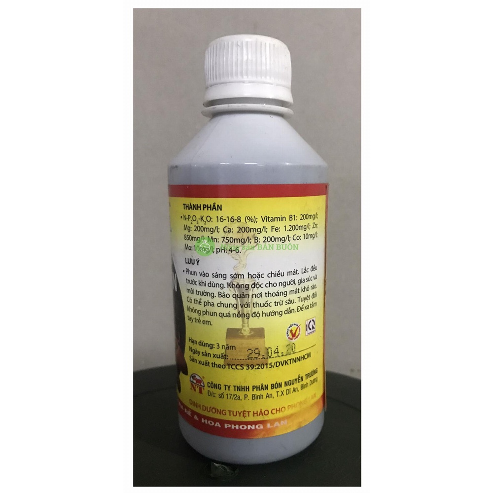 Phân bón lá cao cấp đa trung vi lượng 1001.S PL chuyên dùng cho phong lan, thể tích: 250ml