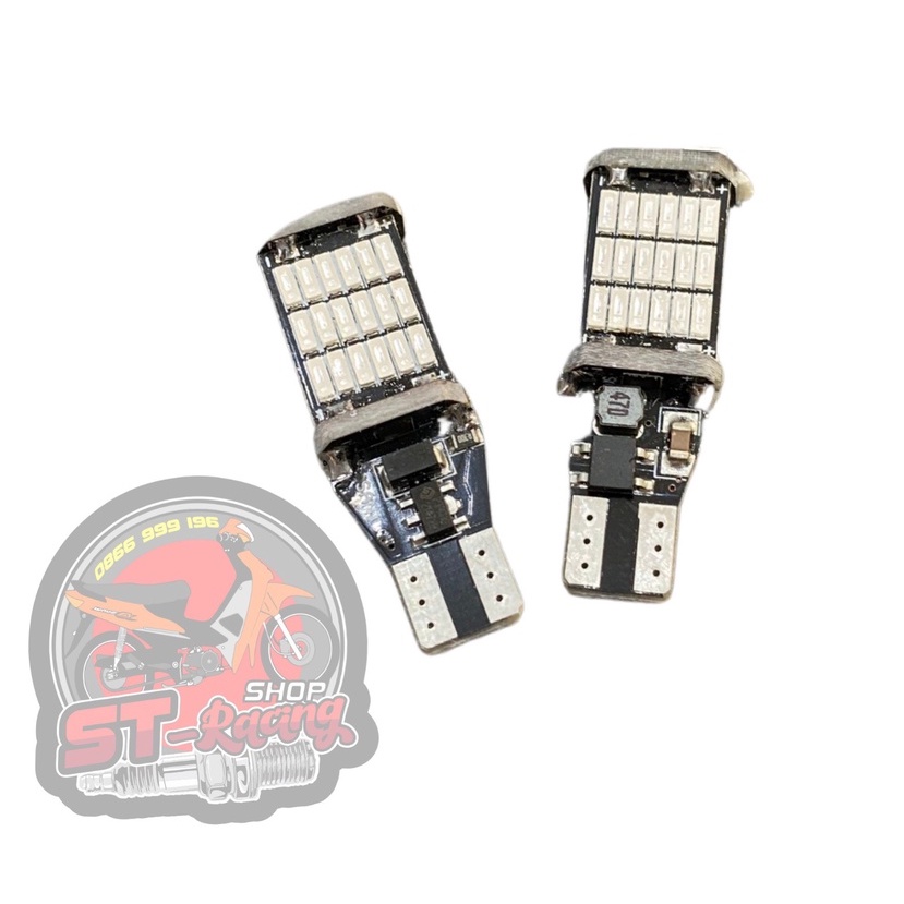 Bóng Đèn Led T15 Siêu Sáng. Xi nhan Demi Cho Ô tô Xe máy Chíp 4014 Siêu sáng - 15w
