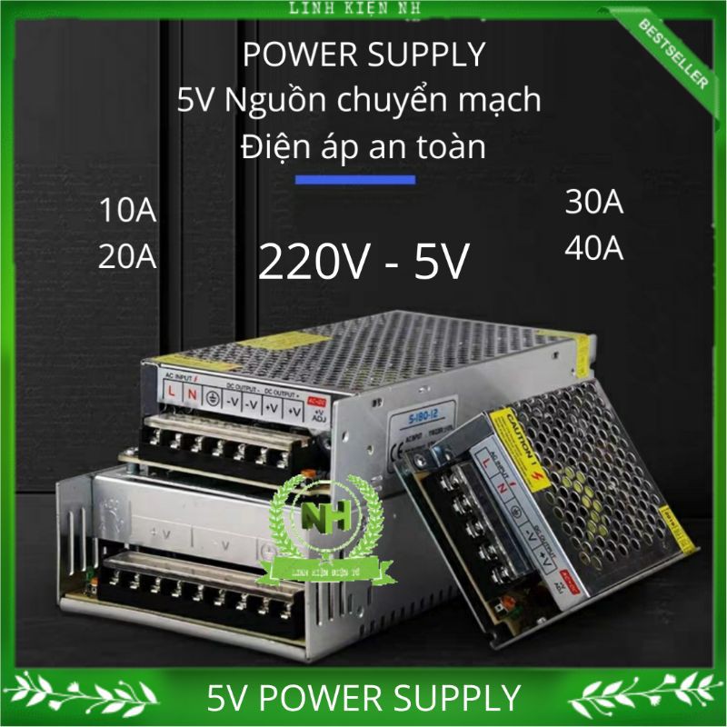 220V-24V/12V/5V Power Supply ( 1A,3A,5A,10A,15A,20A,30A,40A) Nguồn tổ ong 24V/12V/5V đủ dòng