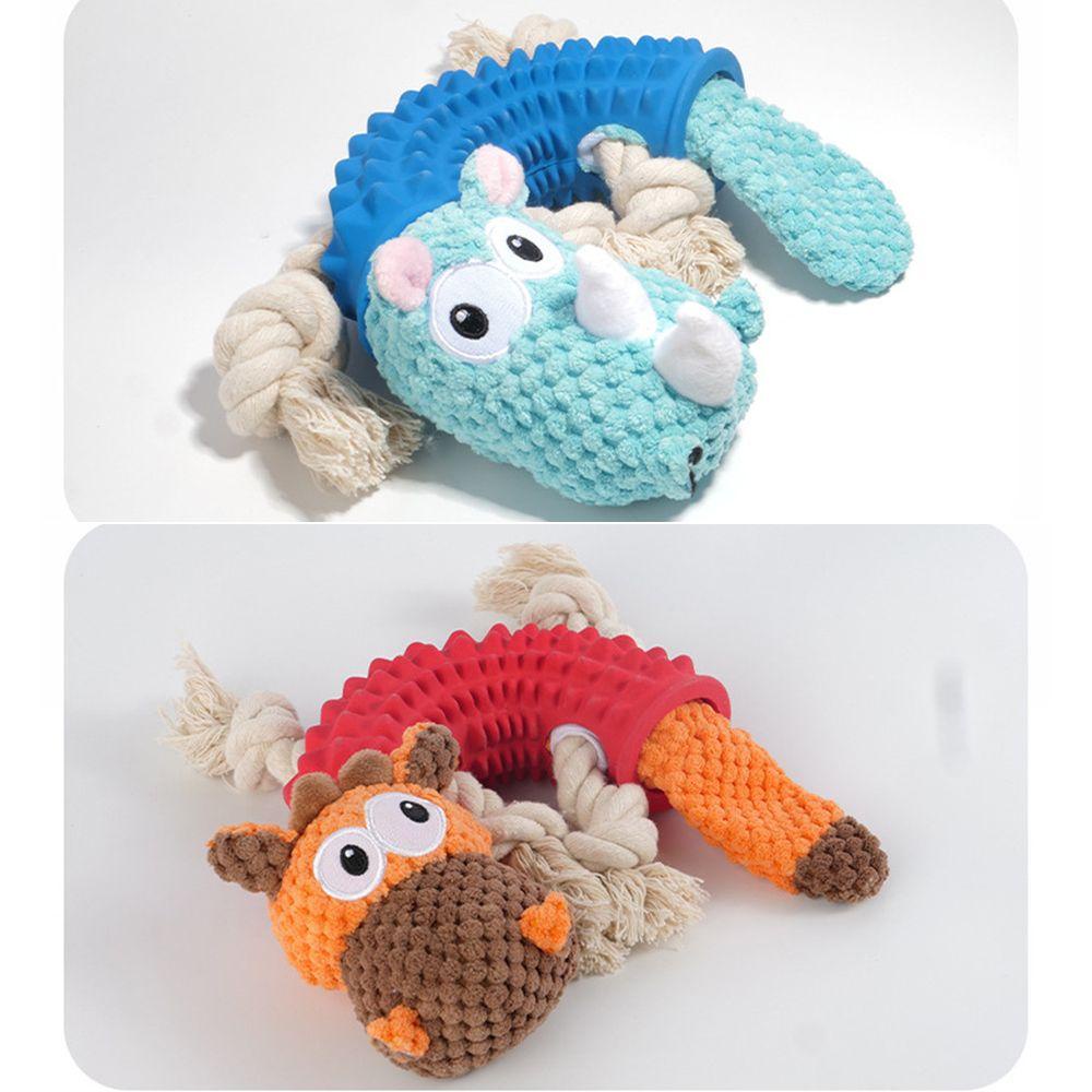 Jane Đồ Chơi Nhồi Bông Hình Tê Giác Cỡ Nhỏ Vừa Lớn Làm Sạch Răng Có Âm Thanh Tương Tác