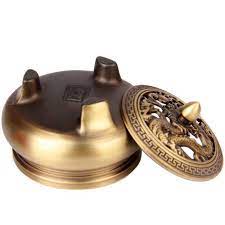 Lư Xông Bằng Đồng Không Chân[ Trầm Hương Búp Sen]