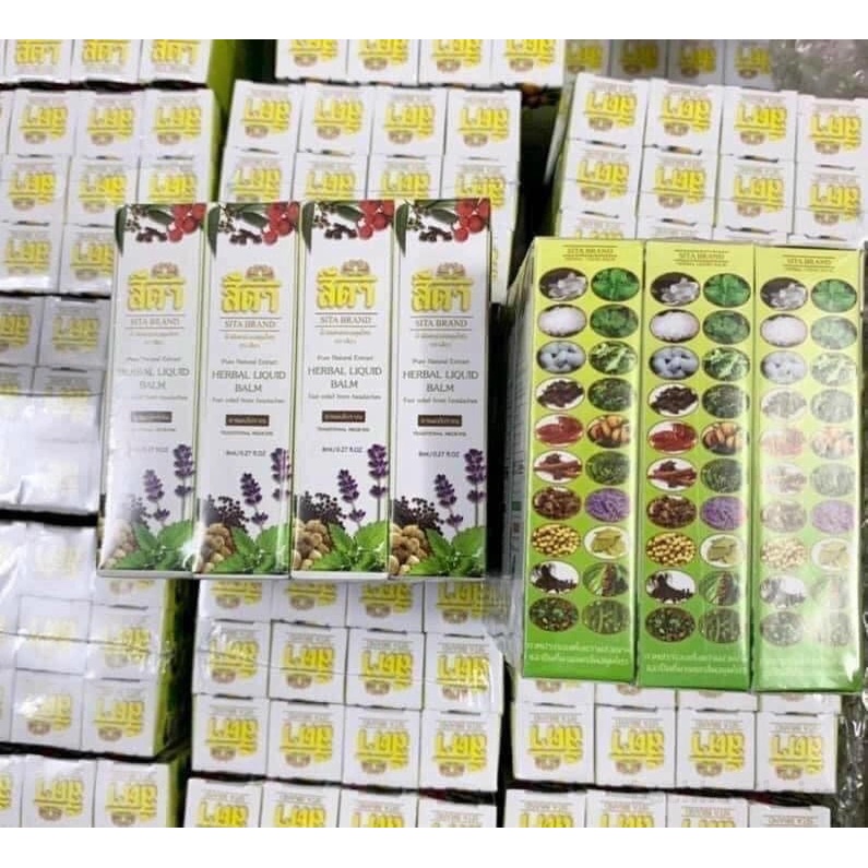 Dầu Thảo Dược 20 Vị Sita Brand Herbal Liquid Balm Thái Lan 8ml