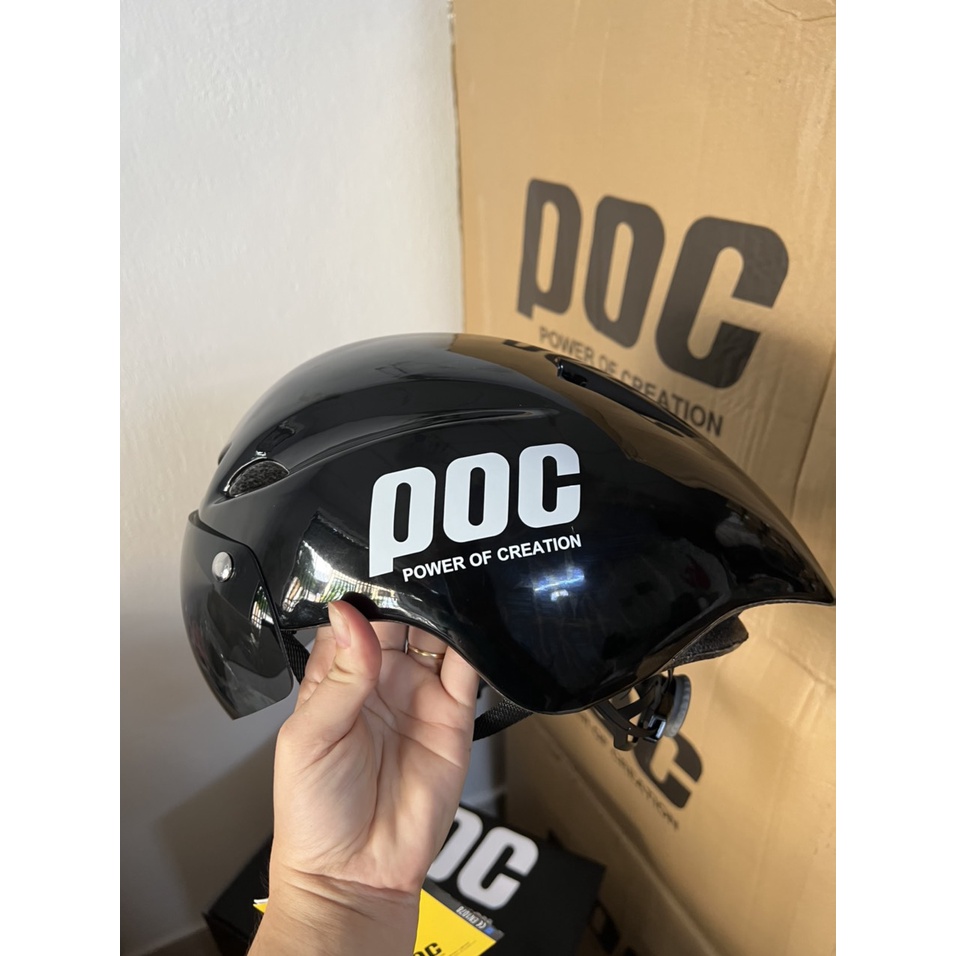 NÓN BẢO HIỂM THỂ THAO POC 01 CÓ KÍNH- NEW FULL BOX