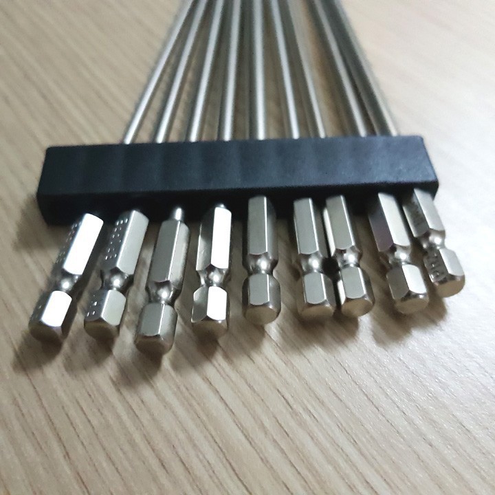 Mũi tô vít 4 cạnh chuôi lục giác cho khoan bắn vít dài 150mm