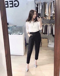 Quần baygy vải