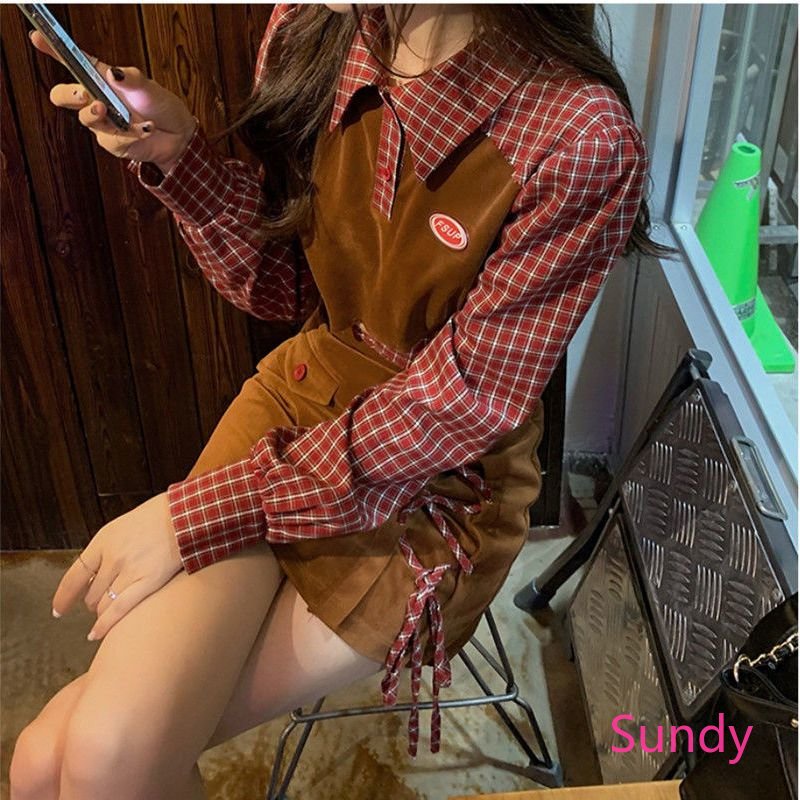 Áo Sơ Mi Tay Dài Họa Tiết Kẻ Sọc Phong Cách Vintage Ngọt Ngào Thời Trang Xuân Thu Cho Nữ