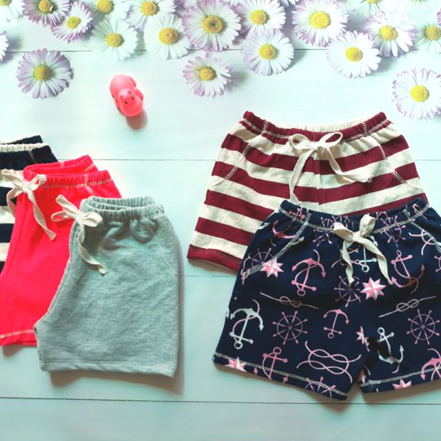 Combo 3 quần short bé trai, bé gái