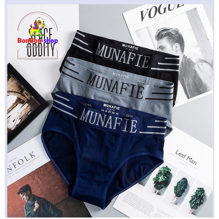 Quần lót mam Munifie, Quần Lót Dệt Kim Nam hàng đẹp vải mềm, dáng đẹp Freesize cho người 60-80kg