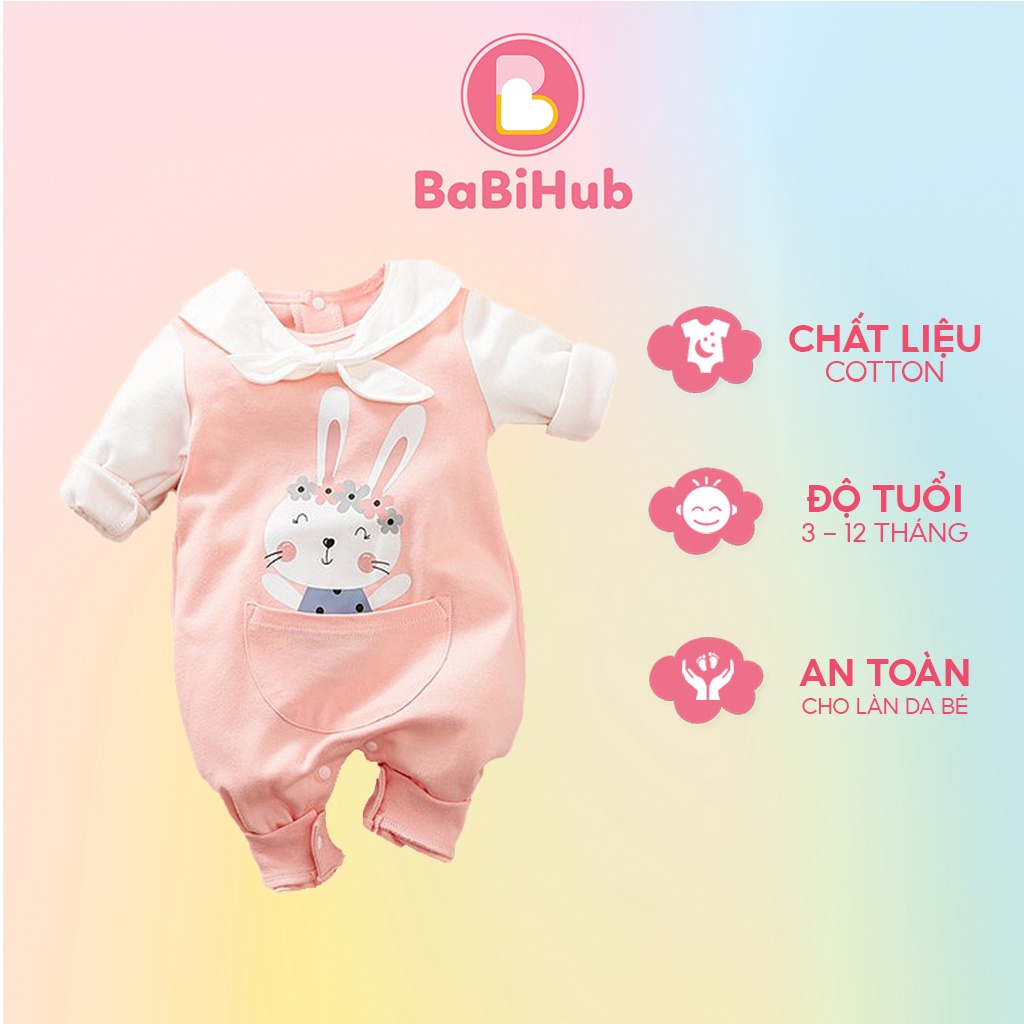 Bộ jumpsuit thỏ dành cho bé