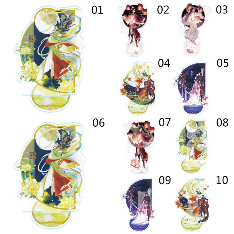 Tmdbyx Mô hình nhân vật Tian Guan Ci Fu Xie Lian Hua Cheng bằng acrylic có giá đỡ trang trí tiện dụng