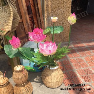 Giỏ tre trang trí decor