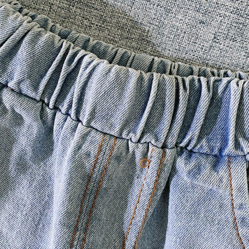 Bộ Đồ 2 Món Áo Thun + Quần Short Denim Thời Trang Cho Bé Trai 0-4 Tuổi