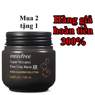Mặt nạ đất sét từ đá núi lửa Innisfree Jeju Super Volcanic Pore Clay Mask 2X - mặt nạ - mặt nạ đất sét