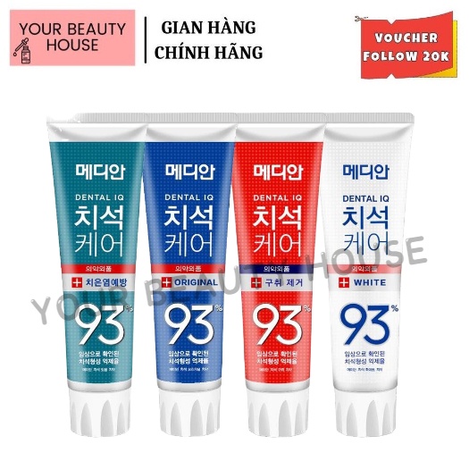 [Median] Kem Đánh Răng Dental IQ 93% Hàn Quốc 120g