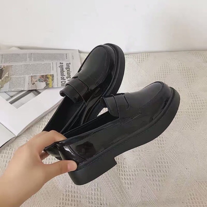 ( SẴN HÀNG) Giày Búp Bê LOLITA ĐẾ CAO 6cm Quai Ngang cực xinh( FORM RỘNG LÙI 1 size )  X1