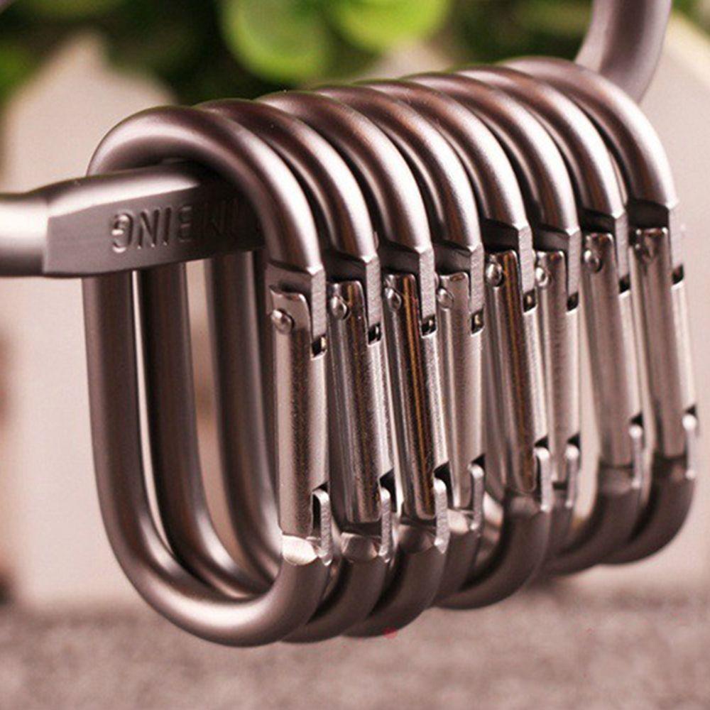 Móc Khóa Carabiner Hình oval Bằng Hợp Kim Nhôm Siêu Bền Tiện Dụng Mang Theo Du Lịch / Cắm Trại