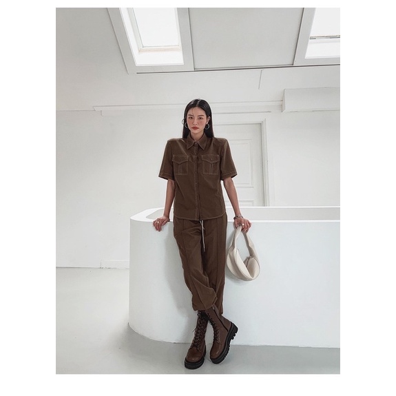 [ ẢNH THẬT CUỐI ] BOOTS CAO CỔ THẮT DÂY MÀU NÂU CỔ ĐIỂN PHONG CÁCH RETRO CHO NỮ | BigBuy360 - bigbuy360.vn