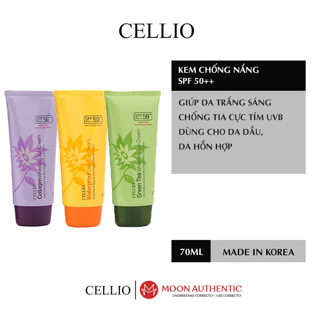 Kem Chống Nắng Cellio SPF 50PA+