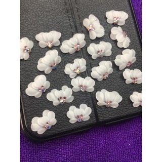 Hoa ôm đá móng úp - hoa bột sẵn gắn móng tay - hoa ôm đá HN048