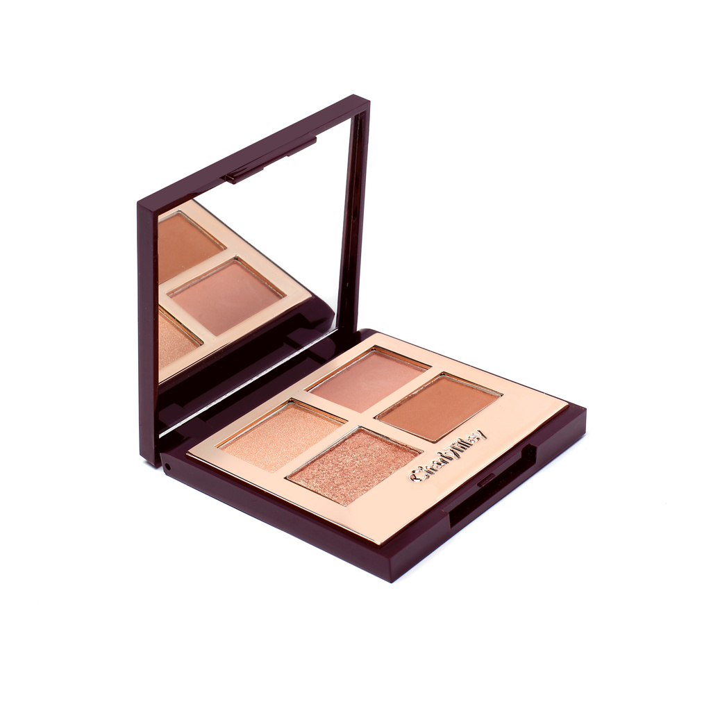 Bảng phấn mắt Charlottetilbury bốn màu tông lì và ánh ngọc trai sang trọng chống nước