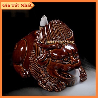 Thác khói trầm hương tỳ hưu để bàn tặng 1 nụ trầm hương