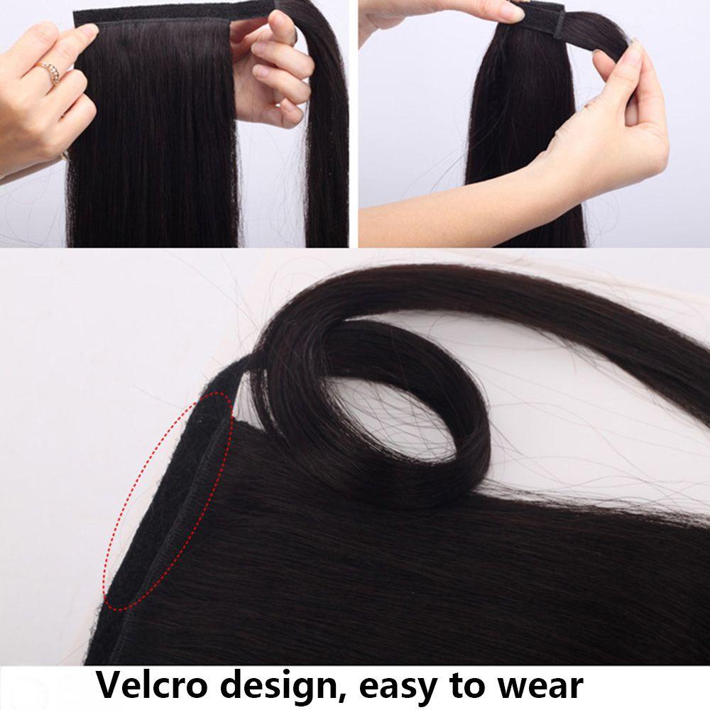 Đuôi Ngựa Giả Thẳng Dài 23.6&quot; Bằng Sợi Tổng Hợp Thời Trang Cho Nữ