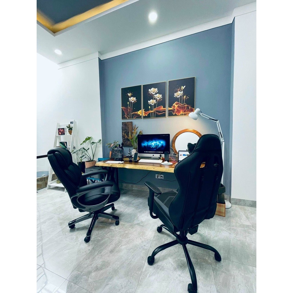 GHẾ GAMING 6188 GIÁ RẺ XOAY 360 ĐỘ, NGÃ LƯNG CÓ GỐI, CÓ GÁC CHÂN