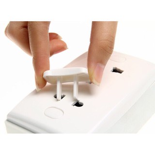 Nút Bịt Ổ Điện Chống Cháy, Chống Giật An Toàn Cho Bé- Che Ổ Điện 2 Chân