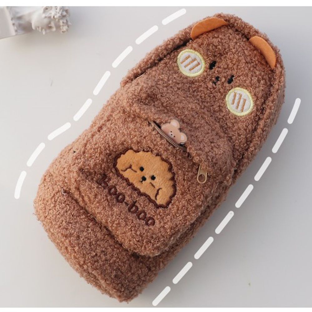 Túi đựng bút hình gấu bông dễ thương sức chứa lớn cho học sinh