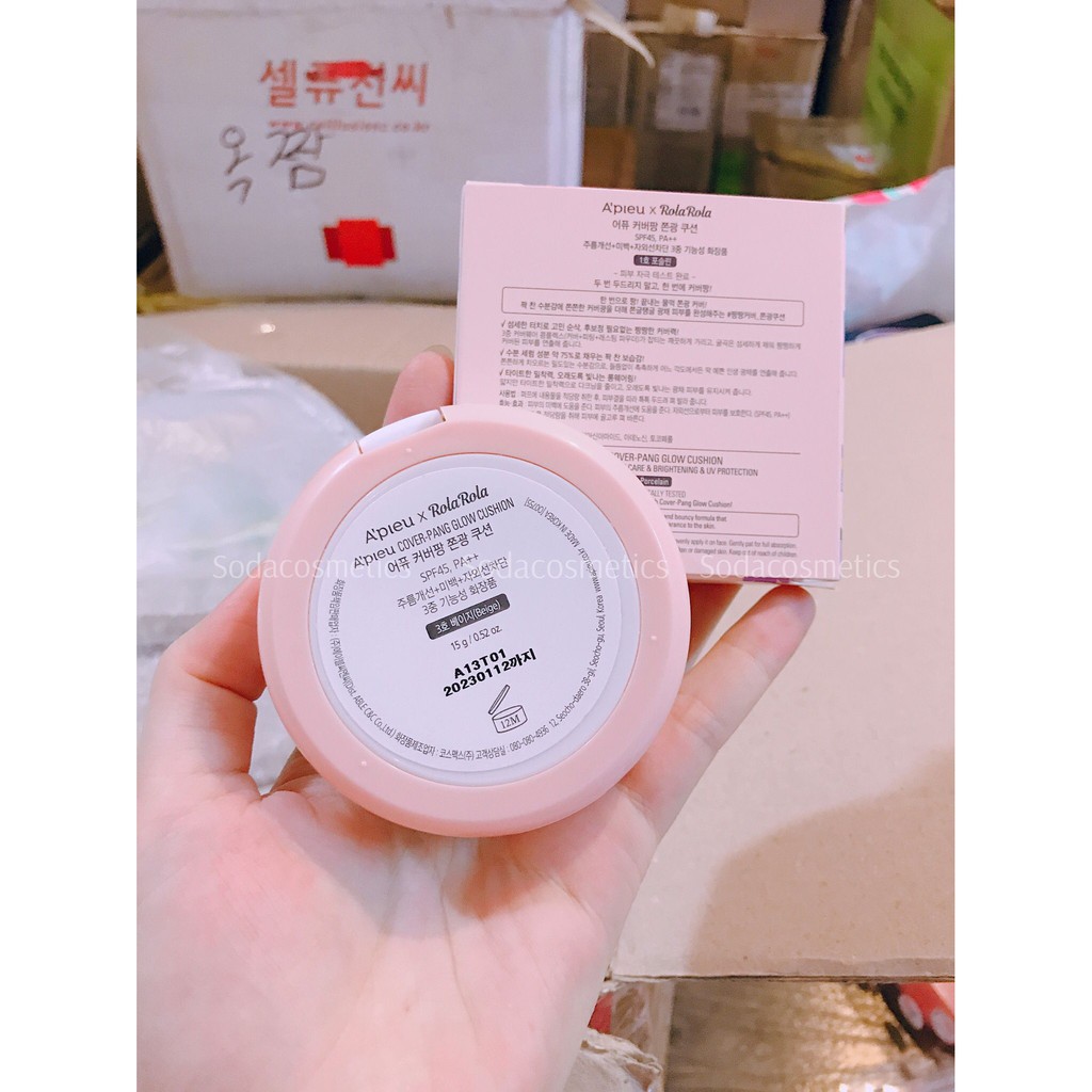 PHẤN NƯỚC APIEU ROLA ROLA COVER PANG GLOW CUSHION | BigBuy360 - bigbuy360.vn