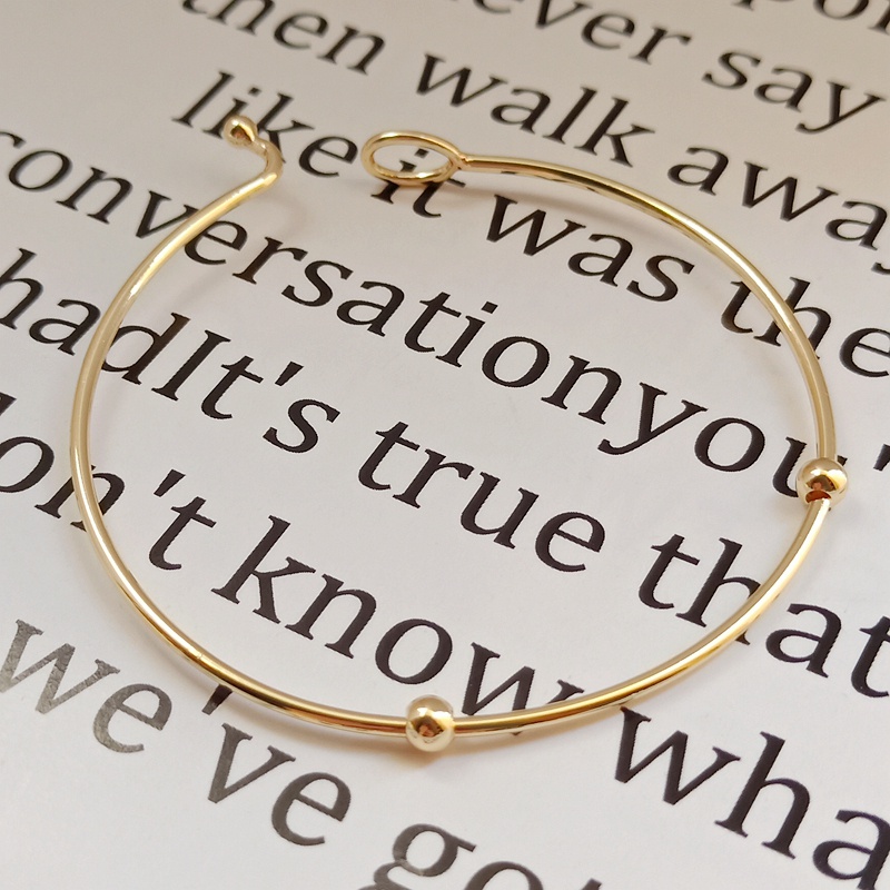 Vòng Đeo Tay Bằng Đồng 14K Thời Trang Cao Cấp 55mm