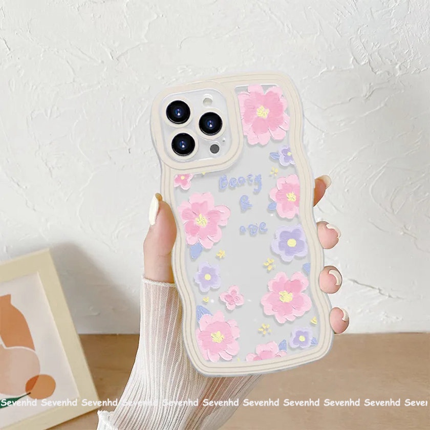 Ốp Điện Thoại Mềm Họa Tiết Hoa Nhiều Màu Sắc Cho iPhone 14 13 12 11 Pro Max Xs Max Xr X 7 8 6 6s Plus
