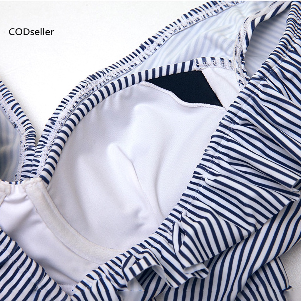 Bộ Đồ Bơi Bikini Trễ Vai Nhún Bèo Thời Trang Cho Nữ | BigBuy360 - bigbuy360.vn