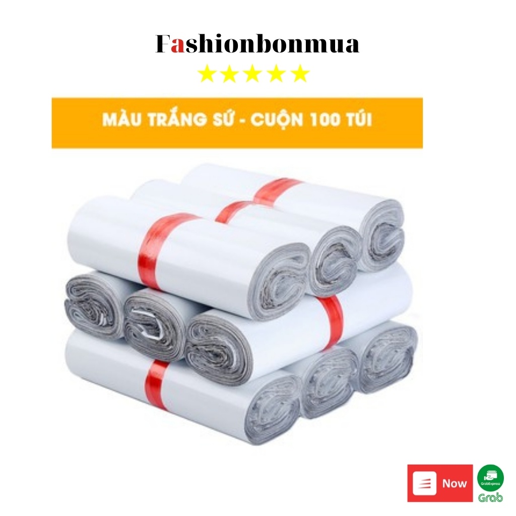 Túi Gói Hàng Túi Gói Hàng Niêm Phong 25x35 FASHIONBONMUA Cuộn 10 Túi Có Keo Dán Bảo Mật Chống Nước