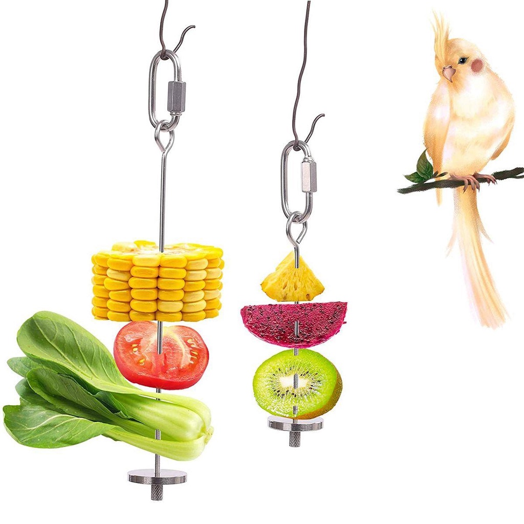 Giá Đỡ Thức Ăn Cho Chim Bằng Thép Không Gỉ Tiện Dụng