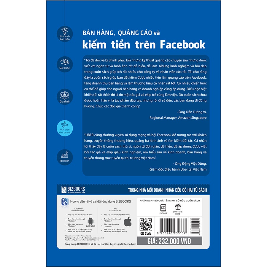 Sách Bán Hàng Quảng Cáo Và Kiếm Tiền Trên Facebook MCBU8403