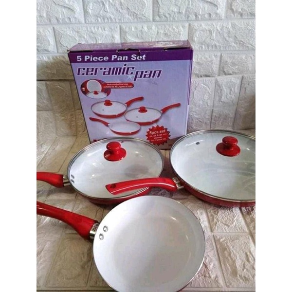 Bộ 3 chảo màu đỏ,,,