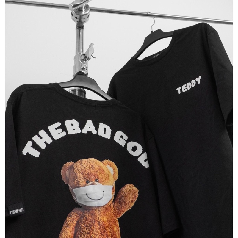 Áo thun tay lỡ THE BAD TEDDY  Áo phông unisex nam nữ Trend 2022 nhóm,lớp, đôi