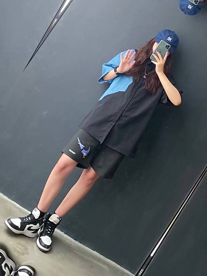 Ethelgirl Áo Sơ Mi Tay Ngắn Dáng Rộng Phong Cách Thời Trang Hàn Quốc | BigBuy360 - bigbuy360.vn