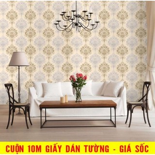 10m giấy dán tường hoa văn cổ điển