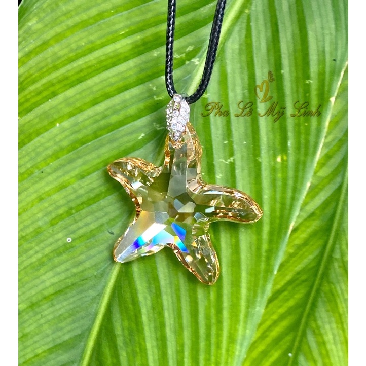 Mặt dây pha lê Swarovski sao biển 40mm