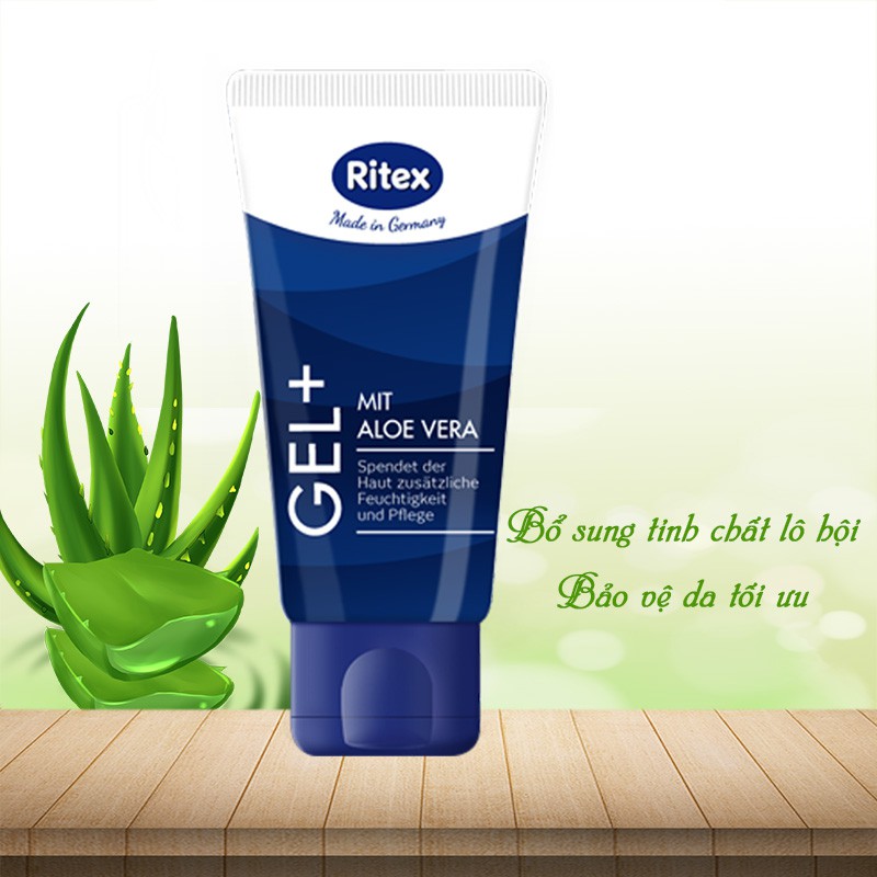 Gel bôi trơn RITEX GEL LÔ HỘI - GEL+ ẩm mượt tăng khoái cảm hàng đầu tại Đức CÓ CHE TÊN ) RI-GEL+