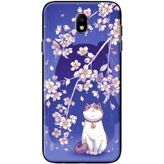 Ốp lưng Samsung J2 Pro, J3 Pro, J7 Pro in hình Mèo ngắm mưa