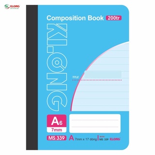(Combo 5 cuốn) Sổ may KLONG 200tr A6 ; Klong MS: 339