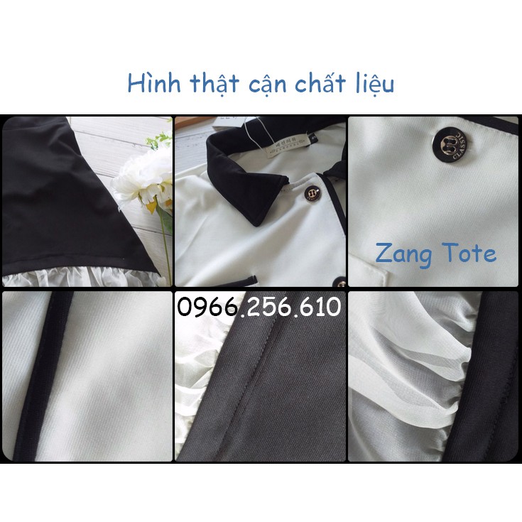 Set áo + chân váy nữ Xinohy sang trọng, trẻ trung, thanh lịch & quyến rũ chất Umi Nhật cao cấp - Zang Tote