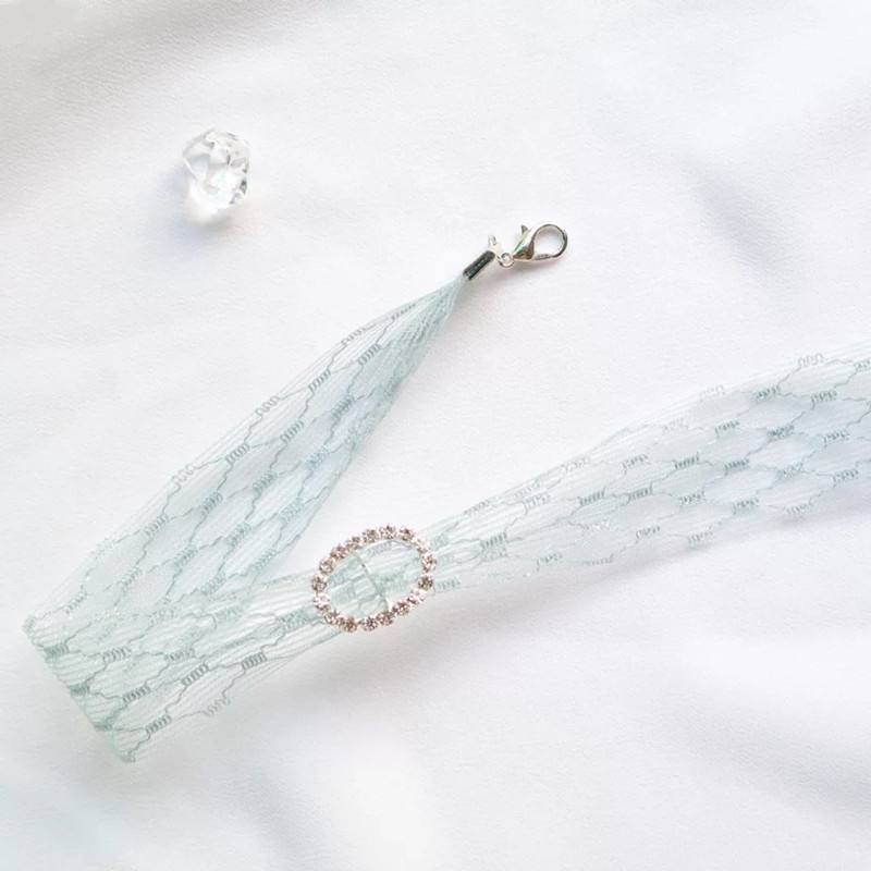 Vòng Cổ Choker Mặt Tròn Đính Đá Phong Cách Hàn Quốc