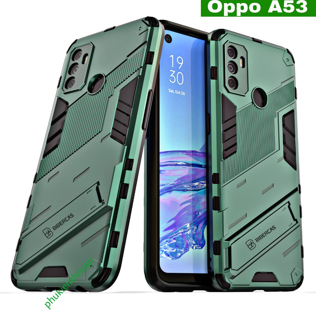 Ốp lưng Oppo A53 / Oppo A57 / A76 / Oppo A58 Iron Man Ver 2 chống sốc giá đỡ xem phim thời trang cao cấp